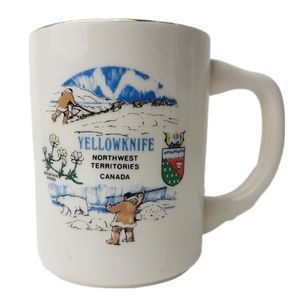 🍒 Vintage Yellowknife Northwest Territories Canada Mug Coffee Cup